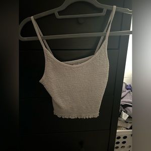 Light Blue Spaghetti Strap Tank Top from Hollister.